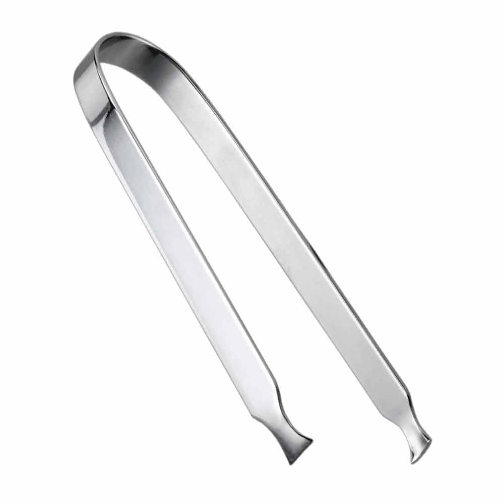 Restaurantware Bar Lux Ice Tongs Stainless Steel 6-1/4x2-1/2