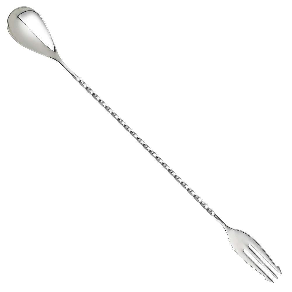 24/32cm Stainless Steel Trident Bar Spoon Cocktail Mixing Spoon with Fork  Mixer Bar Stirring Mixing Cocktail Spoon Bar Tools - AliExpress
