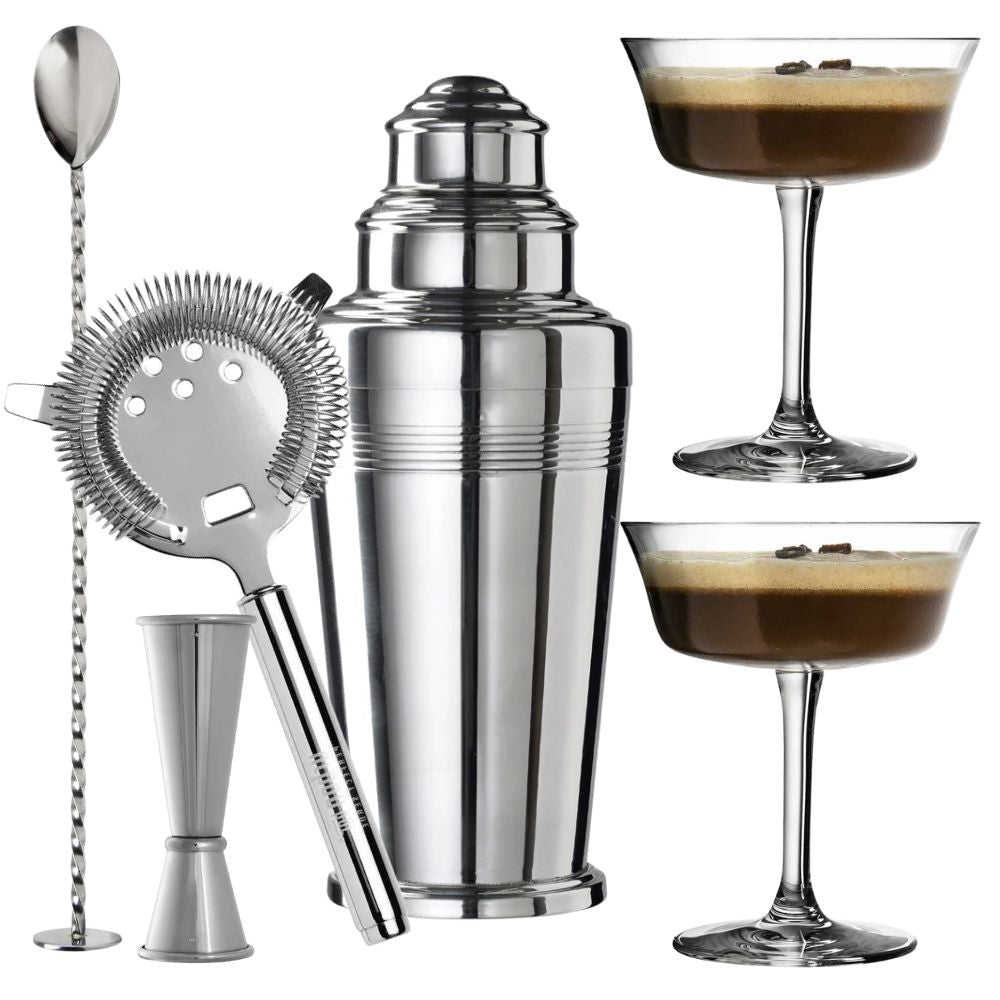 Cocktail Kit and Fizzio Glass Set