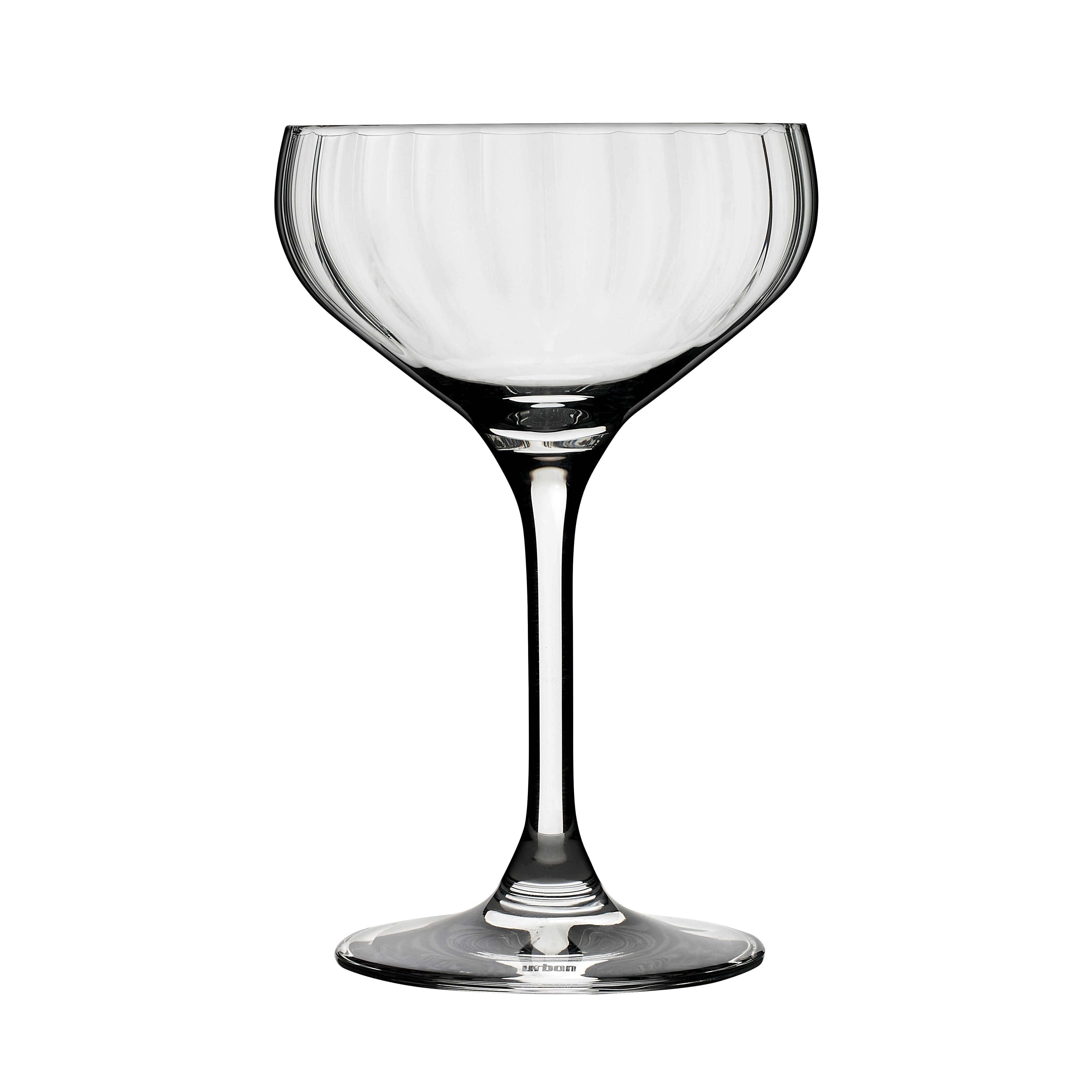 Retro Optic Champagne Glass Coupette 15cl