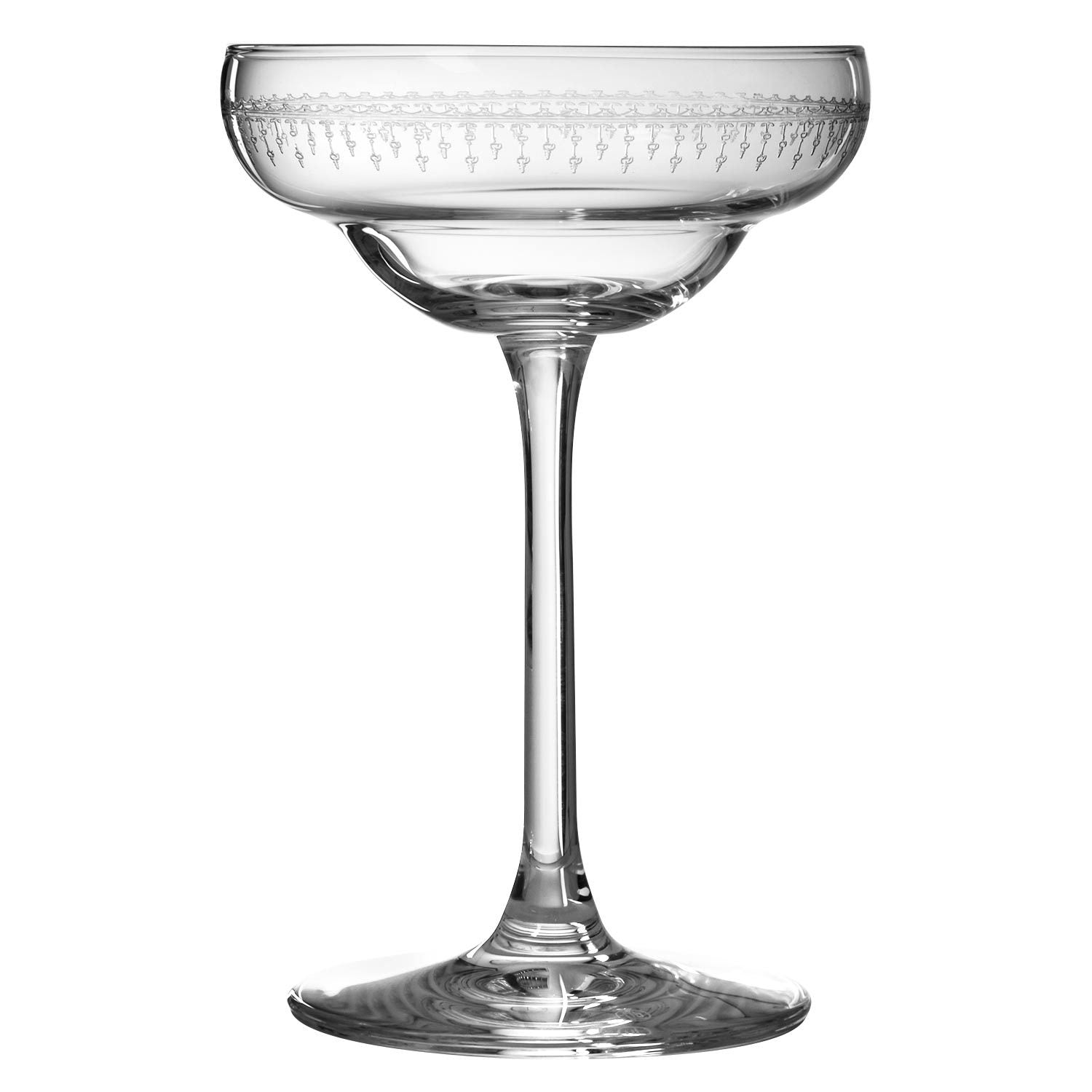 Urban Bar Ginza Cut Crystal Martini Glasses - 7 oz - Set of 6