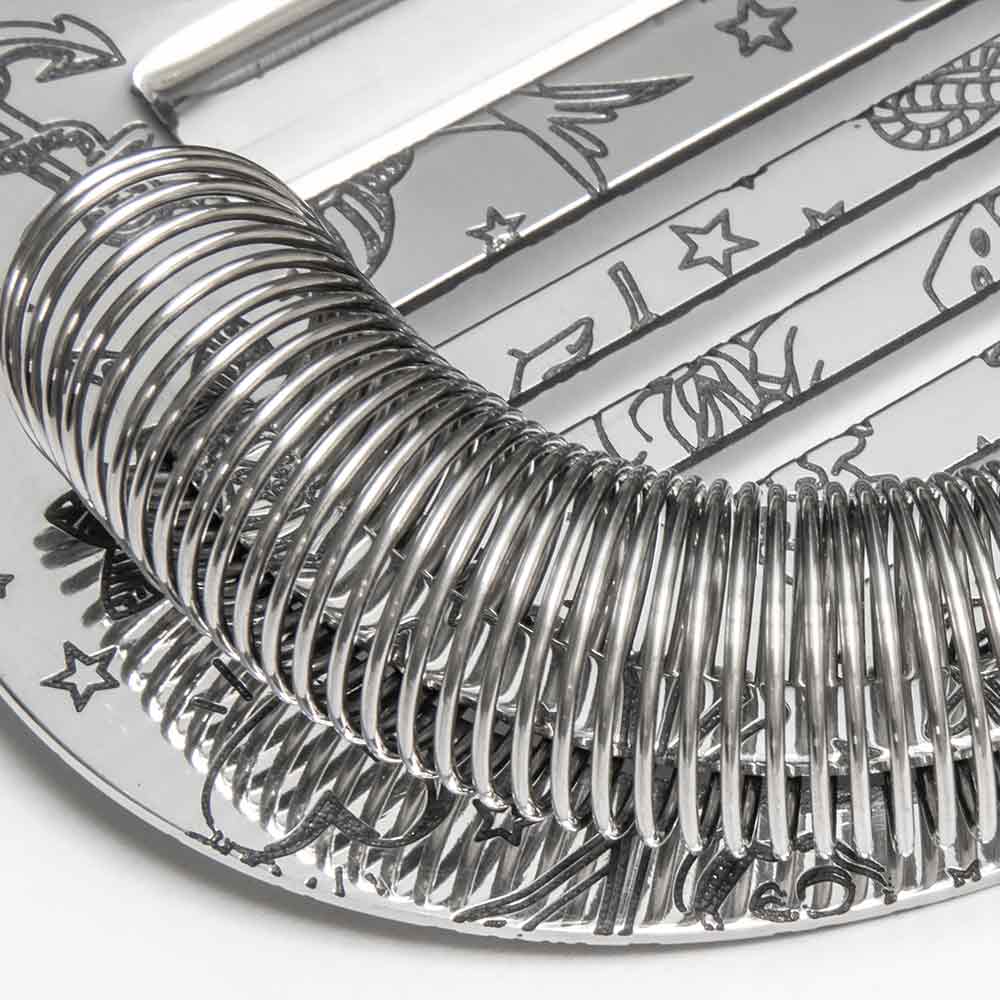 Tattoo Coley® Cocktail Stainless Steel Strainer 15.5cm