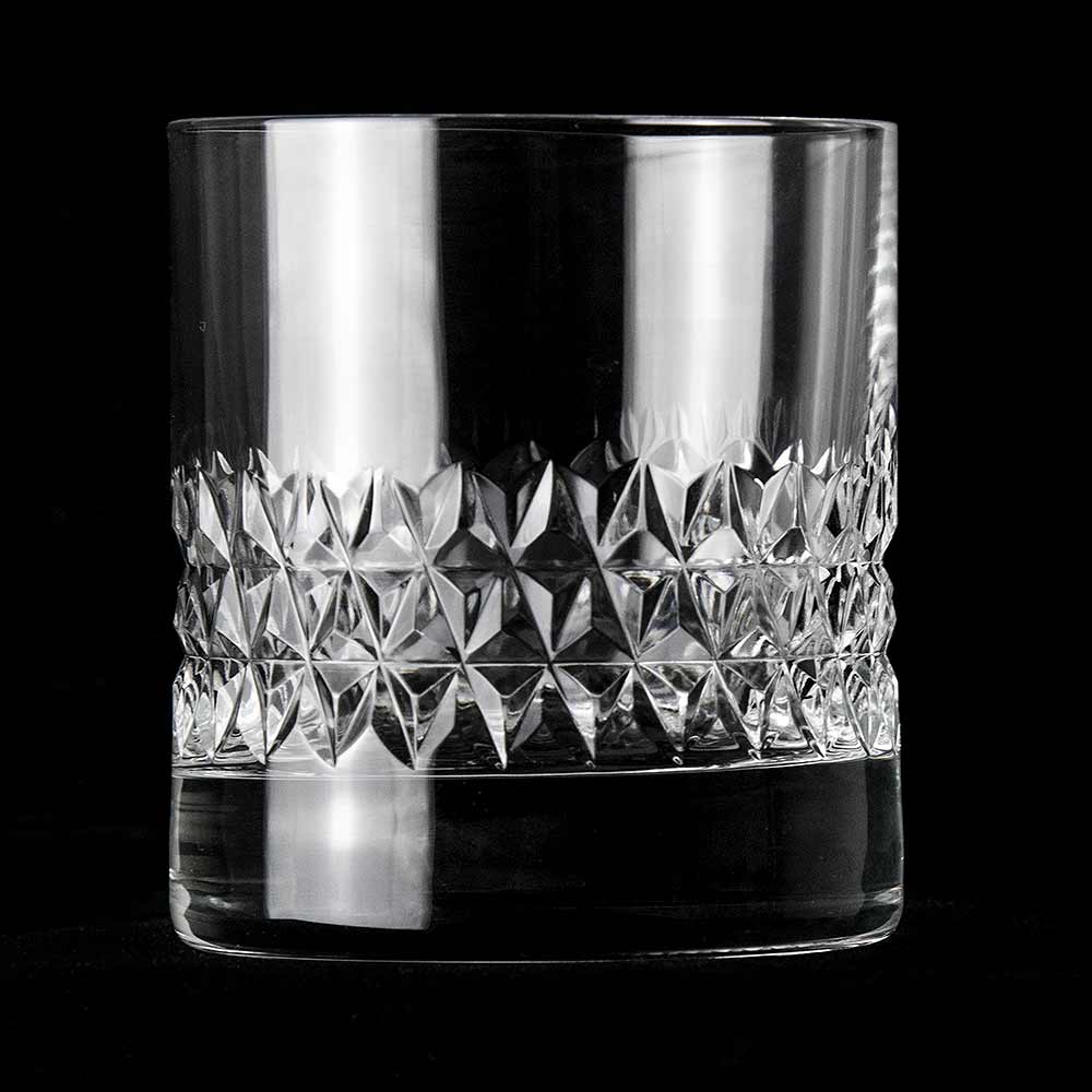 Urban Bar Ginza Cut Crystal Old Fashioned Whiskey Rocks Glasses - 10 oz -  Set of 6