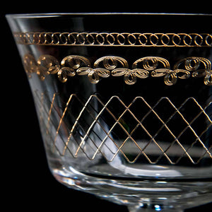 Retro Fizz 1910 Gold Cocktail Glass 6.75 fl oz