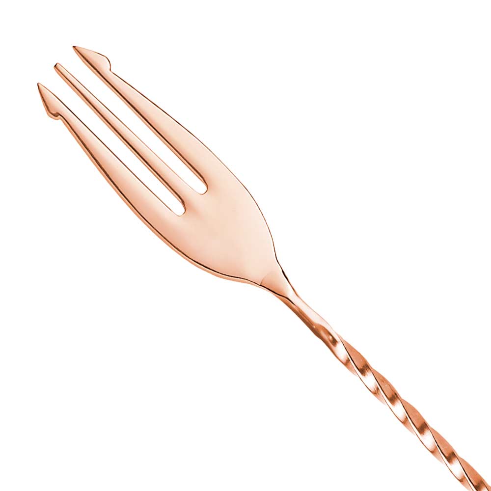 Copper Trident Bar Spoon 15.7 inch