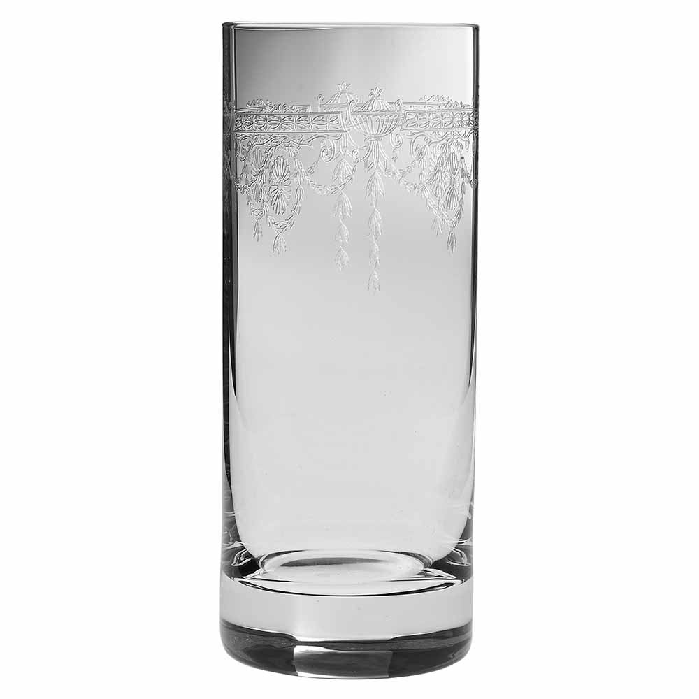 Urban Bar Tiki Pattern Highball Cocktail Glasses - Set of 6 - 10 oz