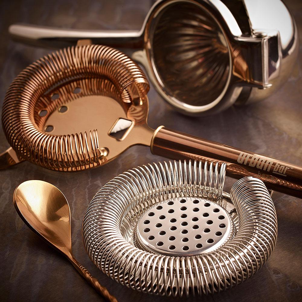 Calabrese Stainless Steel Hawthorne Cocktail Strainer 20.5cm